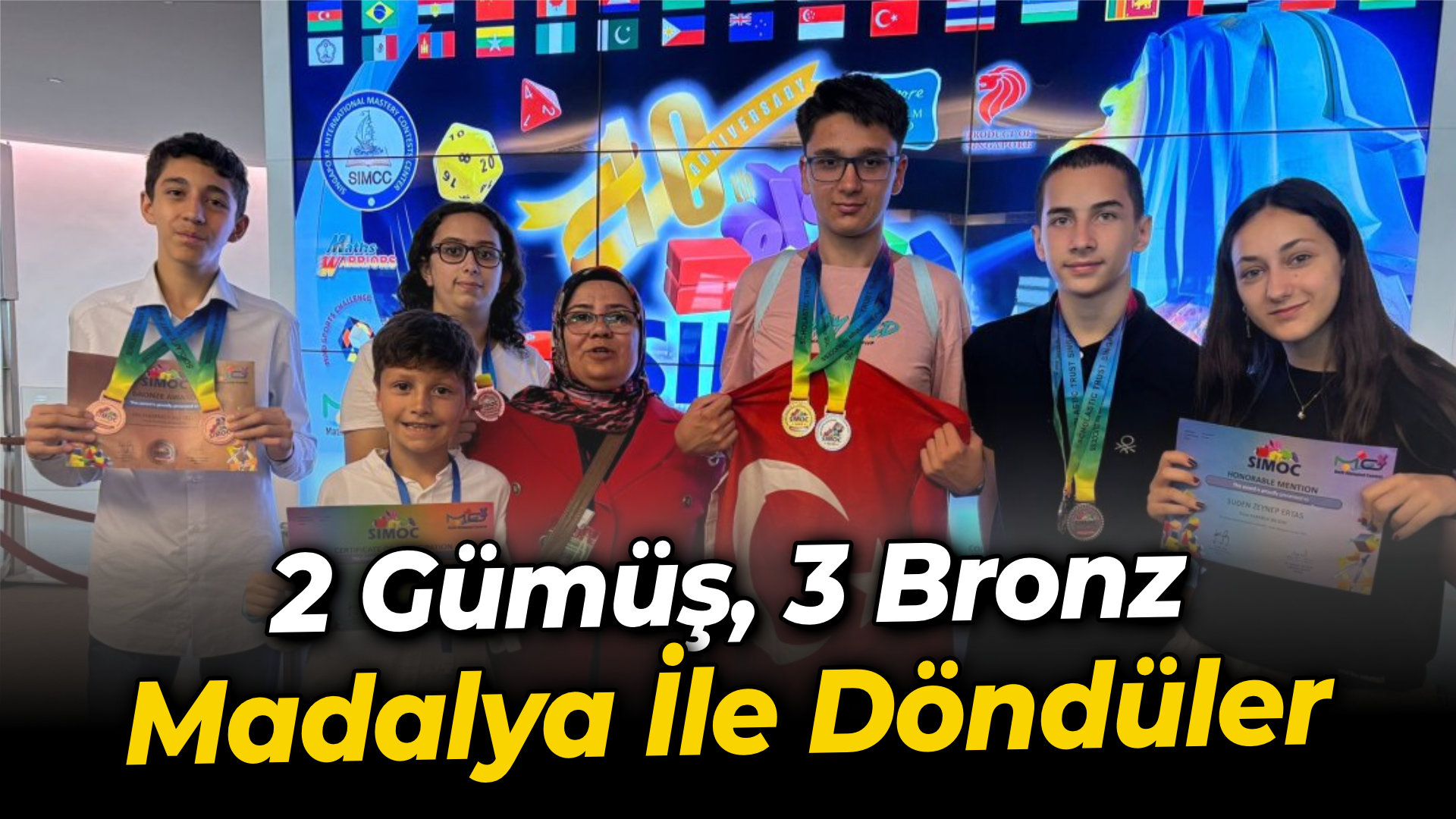 Karabük BİLSEM Öğrencilerinden Singapur Matematik Olimpiyatları’nda büyük başarı