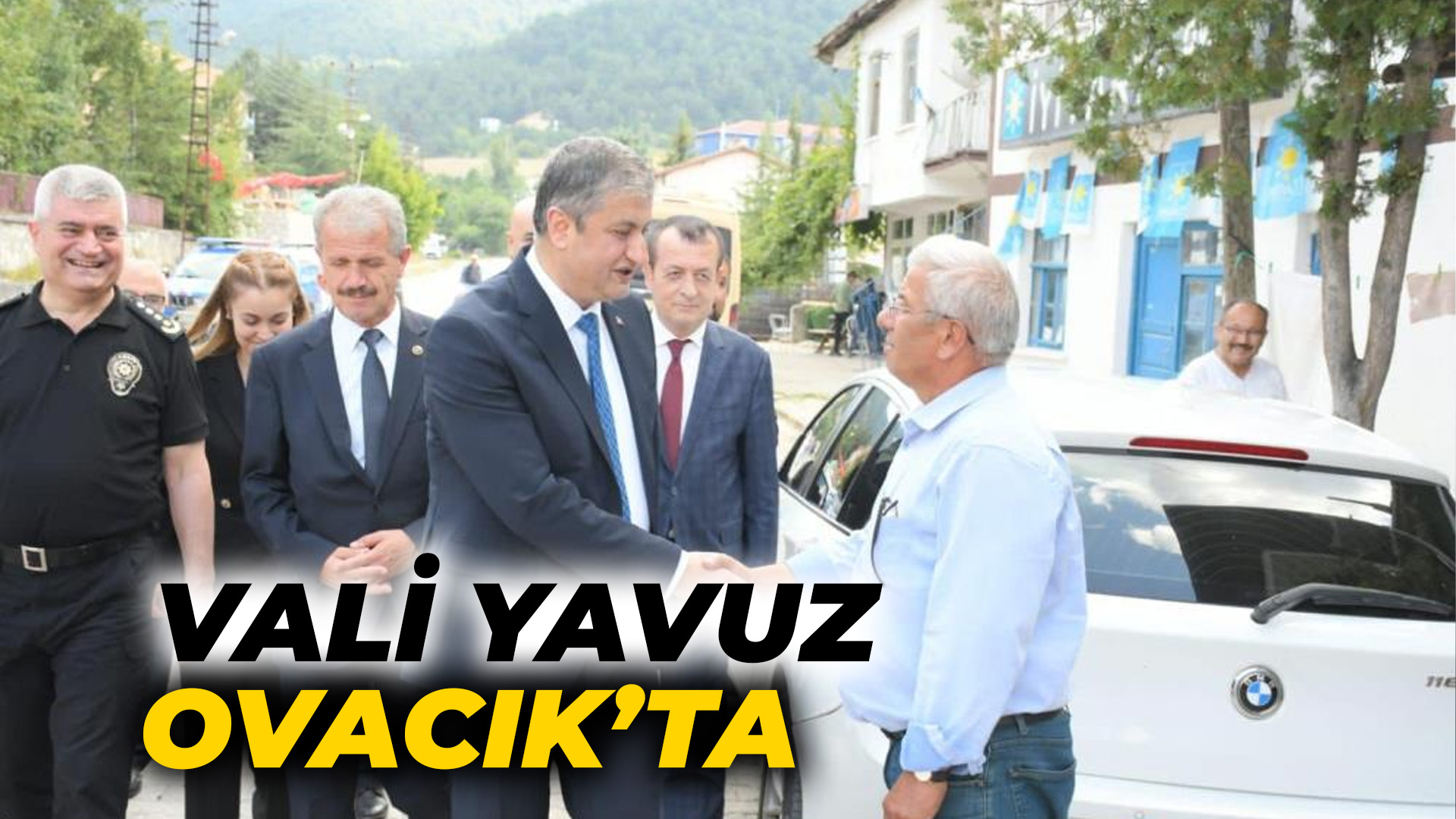 Vali Yavuz Ovacık’ta esnaf ve vatandaşı dinledi