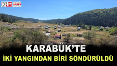 Karabük’teki İki Yangından Biri Söndürüldü