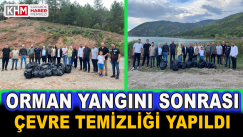 Orman Yangını Sonrası Çevre Temizliği Yapıldı