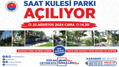 Saat Kulesi Parkı Açılıyor