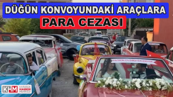 Düğün Konvoyundaki Araçlara Para Cezası