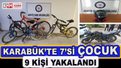 7 AYRI MOTOSİKLET HIRSIZLIĞINDAN ARANAN 9 KİŞİ YAKALANDI