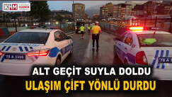 Karabük’te Sağanak Hayatı Felç Etti, Yollar Dere Yataklarına Döndü