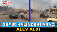 Seyir Halindeki Otomobil Alev Aldı