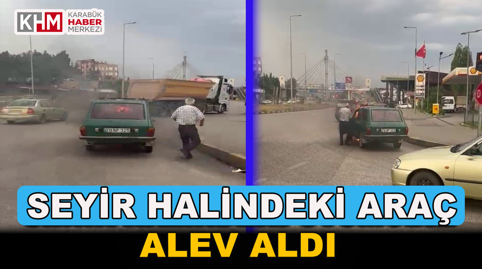 Seyir Halindeki Otomobil Alev Aldı