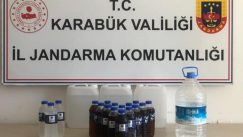 Karabük’te 20.5 litre kaçak alkol ele geçirildi