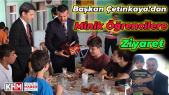 Başkan Çetinkaya’dan Minik Öğrencilere Ziyaret