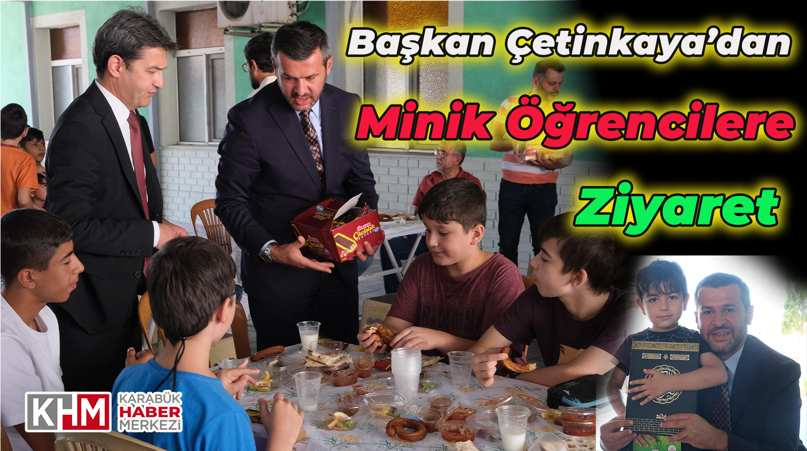 Başkan Çetinkaya’dan Minik Öğrencilere Ziyaret