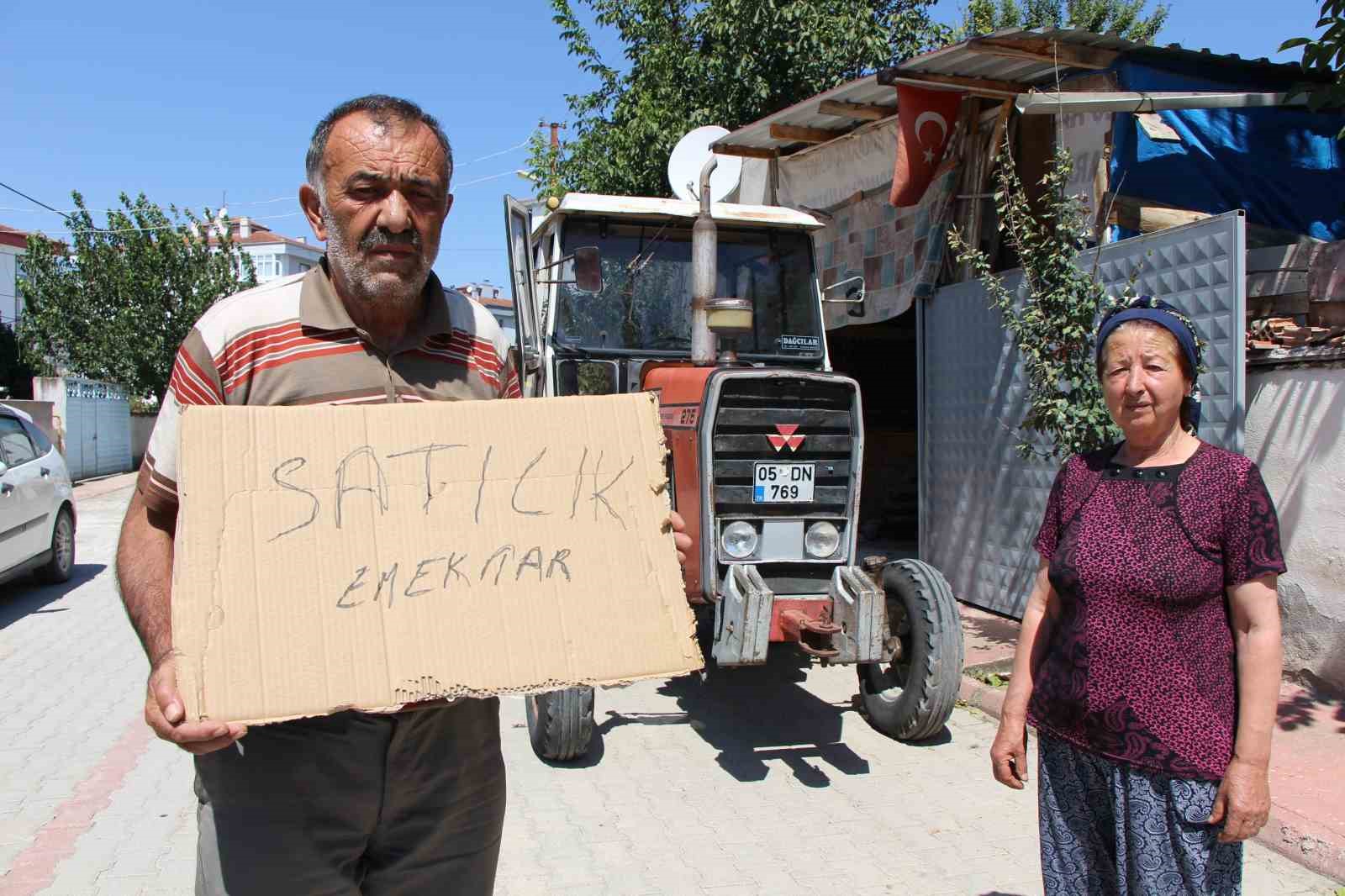 Telefon dolandırıcılarına 750 bin TL kaptıran Amasyalı çiftçi, traktörünü satışa çıkardı