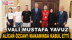 Vali Mustafa Yavuz, Olimpiyat İkincisi Alican Özcan’ı Makamında Kabul Etti.