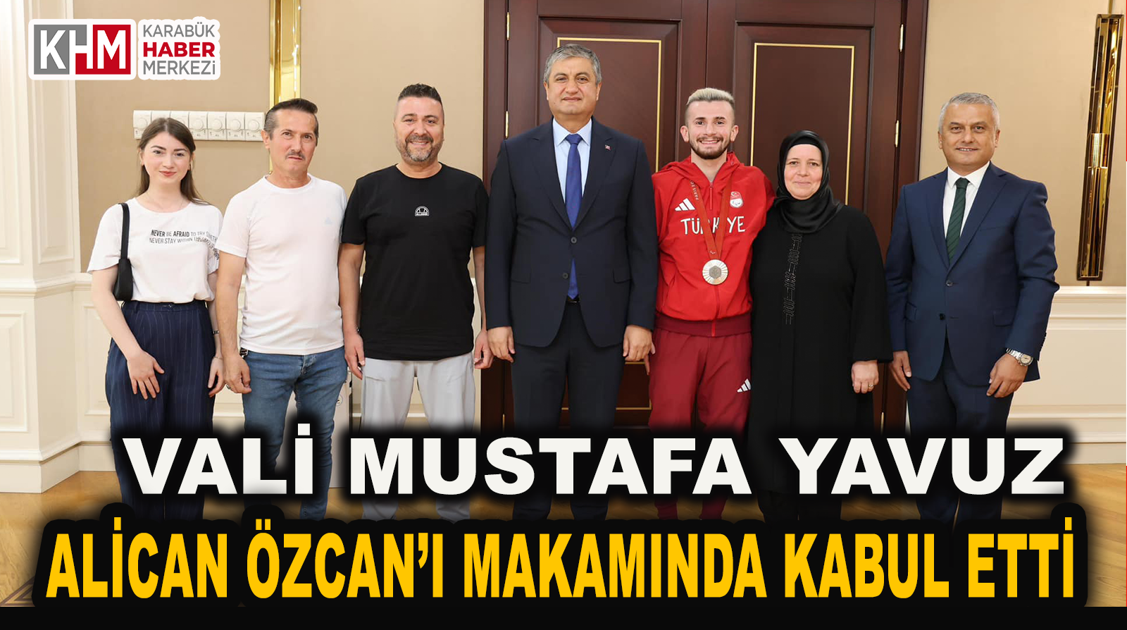 Vali Mustafa Yavuz, Olimpiyat İkincisi Alican Özcan’ı Makamında Kabul Etti.