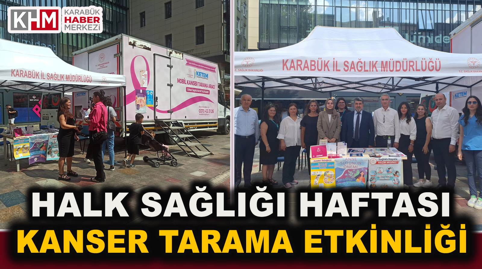 Halk Sağlığı Haftası Etkinlikleri Kapsamında Kanser Tarama Etkinliği Düzenlendi