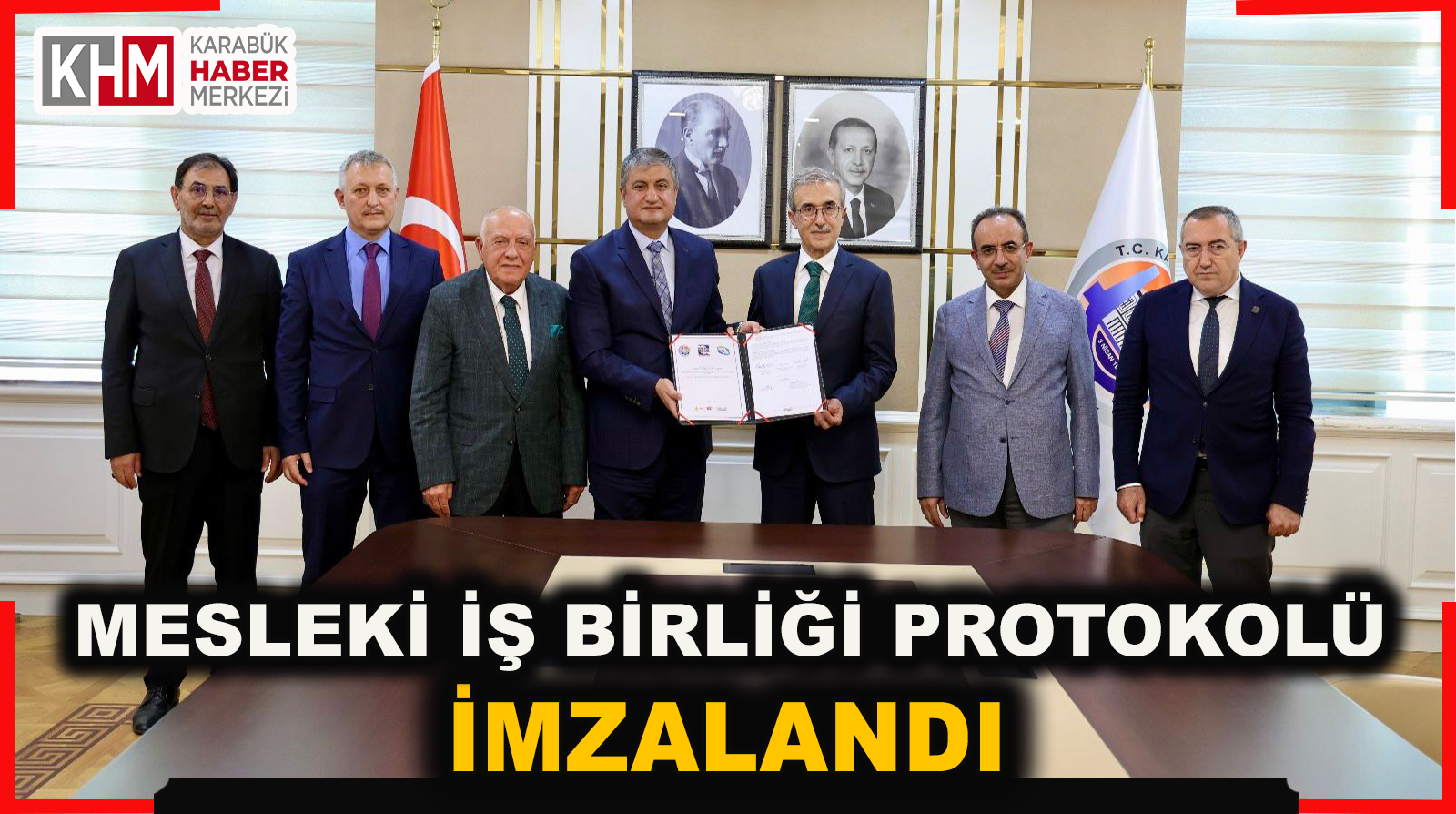 Valiliğin Kordinesinde Mesleki ve Teknik Eğitim İş Birliği Protokolü İmzalandı.