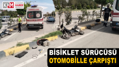 Bisiklet Sürücüsü Otomobille Çarpıştı