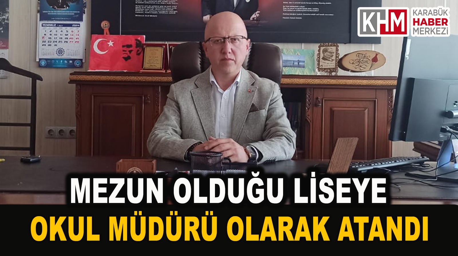 Fatih Aslan 16 yıl sonra mezun olduğu okula Müdür oldu