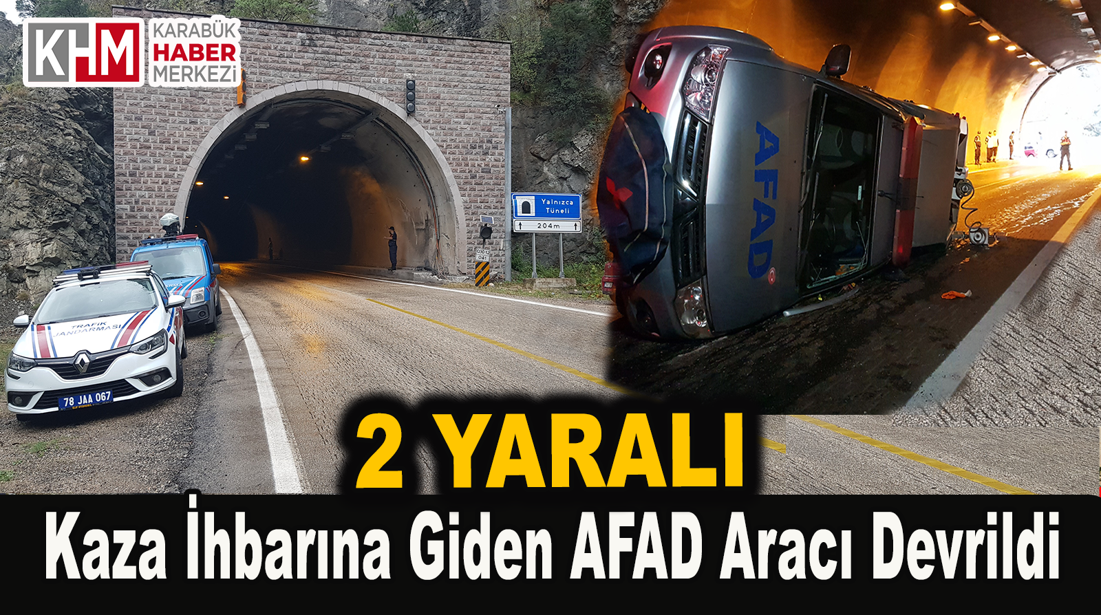 Kaza İhbarına Giden AFAD Ekibinin Aracı Devrildi: 2 Yaralı