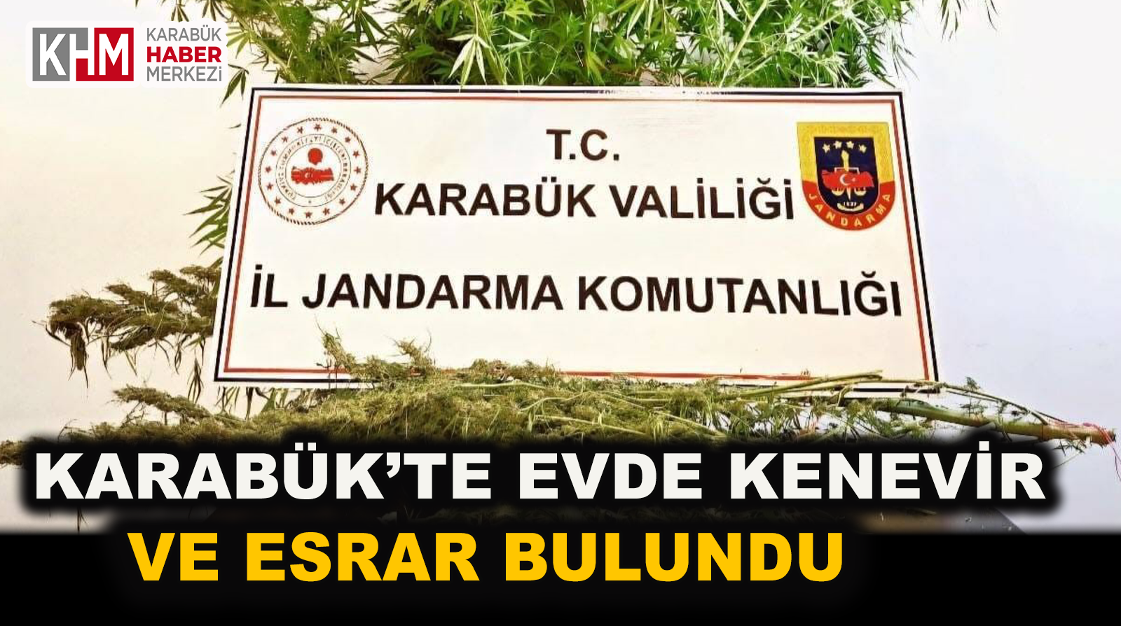 Karabük’te evde kenevir ve esrar bulundu