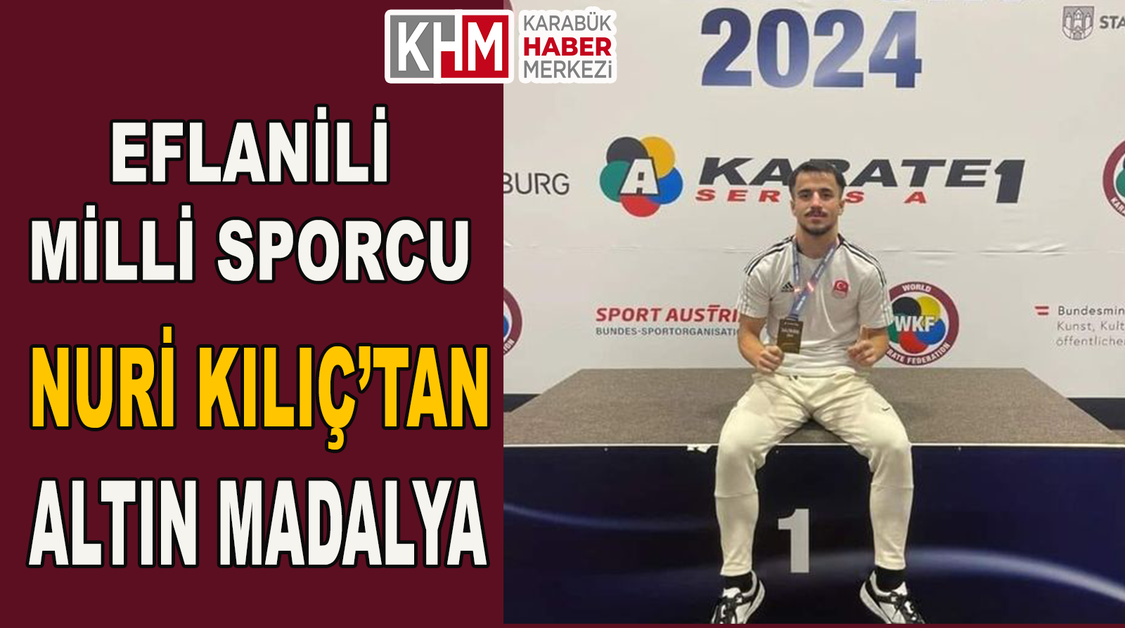 Eflanili Milli Sporcudan Altın Madalya