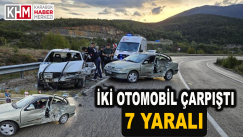 Karabük’te İki Otomobil Çarpıştı: 7 Yaralı