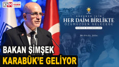 Bakan Mehmet Şimşek Karabük’e Geliyor