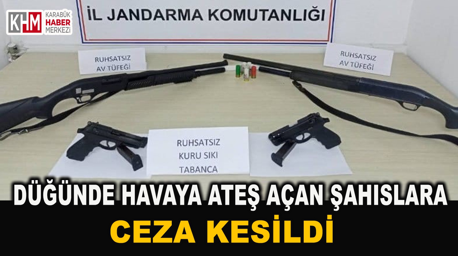 Düğünde Havaya Ateş açan Şahıslara Ceza Kesildi