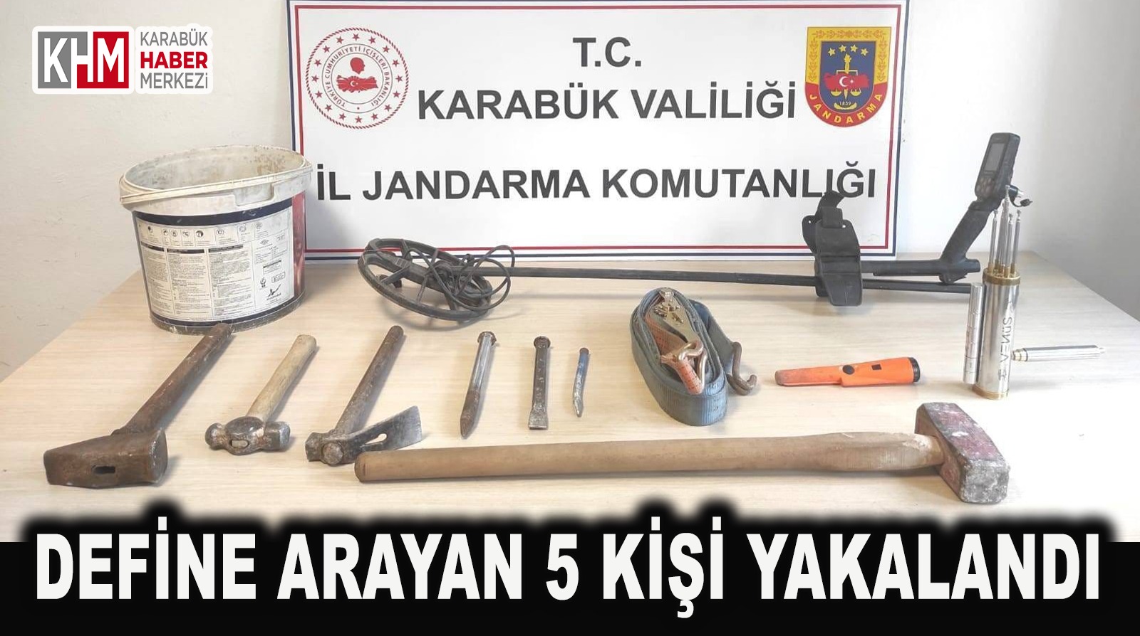 Tarihi Kentte Define Arayan 5 Kişi Yakalandı