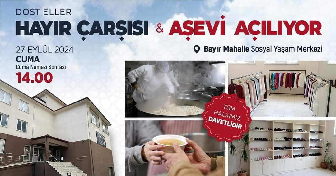 Karabük Belediyesi Dost Eller Hayır Çarşısı ve Aşevi’ni Hizmete Açıyor