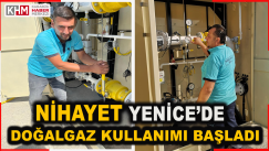 Yenice Doğalgaz Kullanımına Başladı