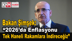 Bakan Şimşek: “2026’da Enflasyonu Tek Haneli Rakamlara İndirmeyi Hedefliyoruz”