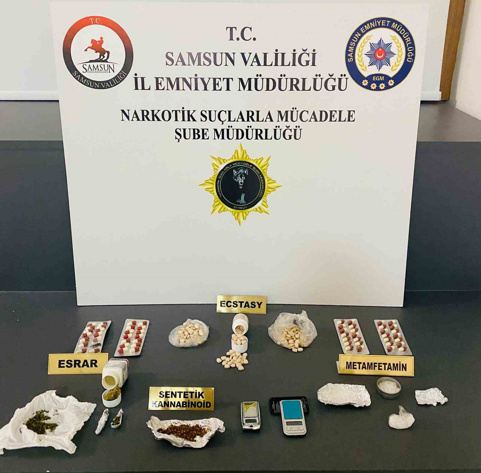 Samsun’da uyuşturucu operasyonu: 2 gözaltı