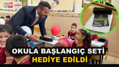 Öğrencilere Okula Başlangıç Seti Hediye Edildi