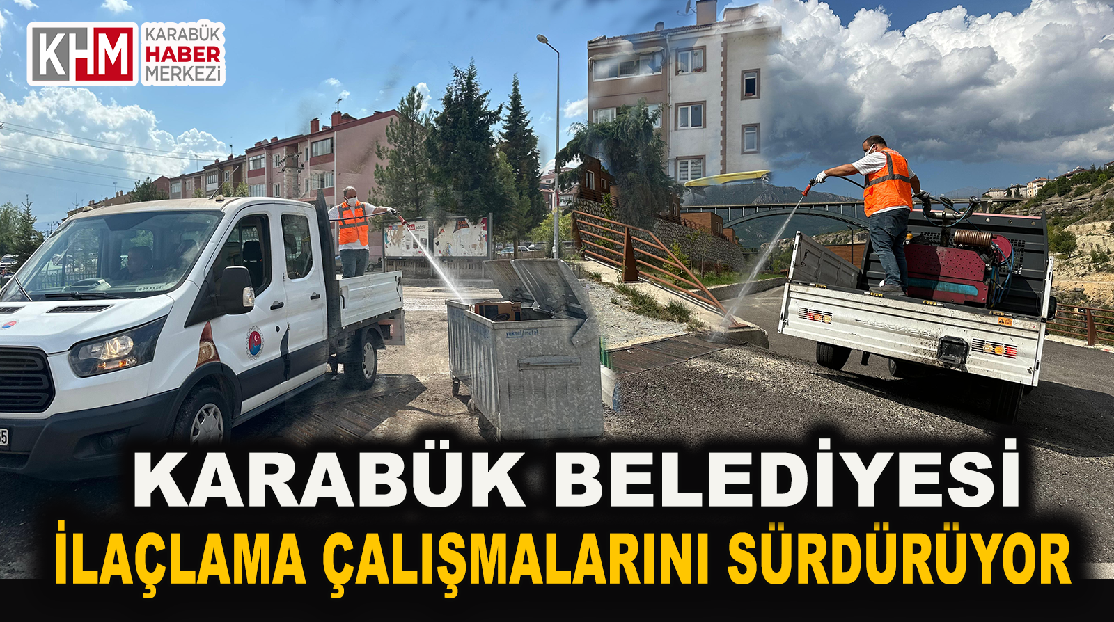 Karabük Belediyesi Sinek ve Haşere İlaçlama Çalışmalarını Sürdürüyor