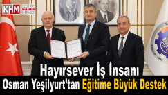 Hayırsever İş İnsanı Osman Yeşilyurt’tan Eğitime Büyük Destek