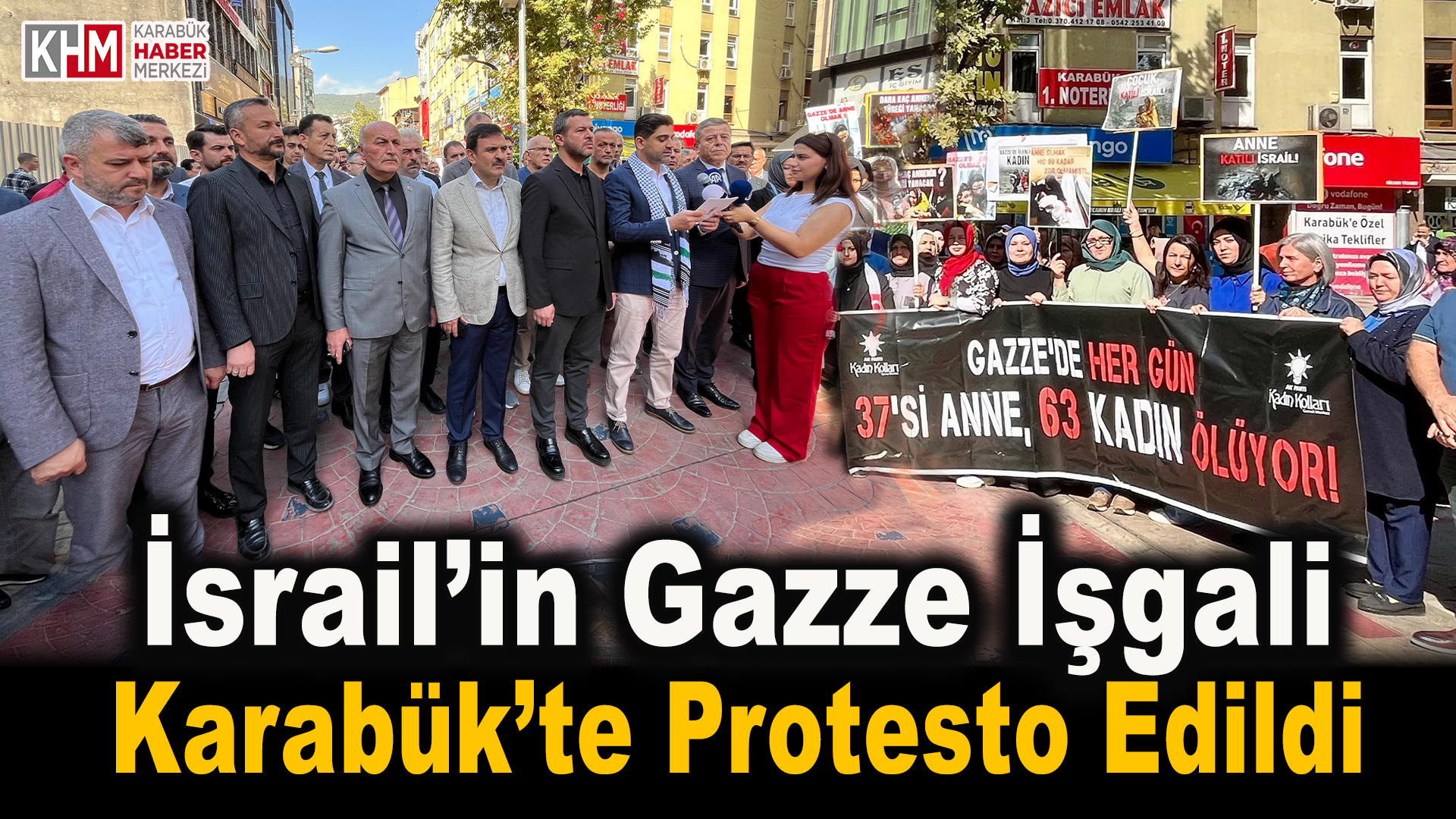 İsrail’in Gazze işgali Karabük’te Protesto Edildi