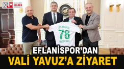 Başkan Topçu, Valiye Eflanispor Forması Hediye Etti