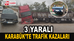 Karabük’te Trafik Kazaları: 3 Yaralı