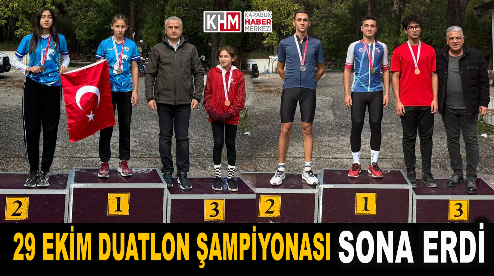 “29 Ekim Duatlon Şampiyonası” sona erdi.