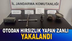 Otodan Hırsızlık Yapan zanlı Yakalandı