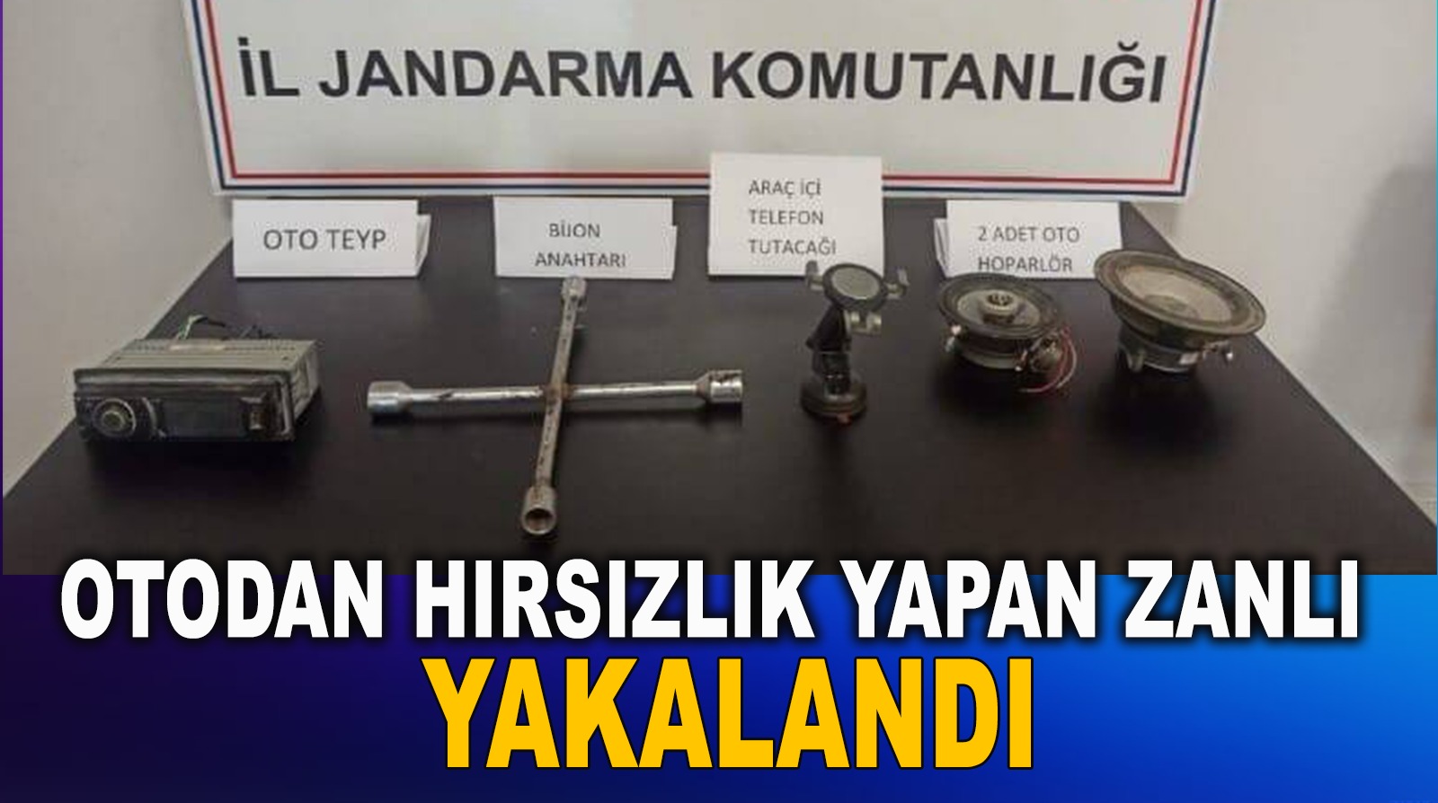 Otodan Hırsızlık Yapan zanlı Yakalandı