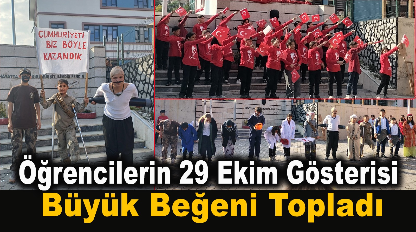 Öğrencilerin 29 Ekim Gösterisi Büyük Beğeni Topladı