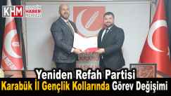 Yeniden Refah Partisi Karabük İl Gençlik Kollarında Görev Değişimi