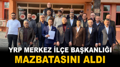 Yeniden Refah Partisi Karabük Merkez İlçe Başkanlığı Mazbatasını Aldı