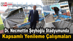 Dr. Necmettin Şeyhoğlu Stadyumunda, kapsamlı yenileme çalışmaları başladı