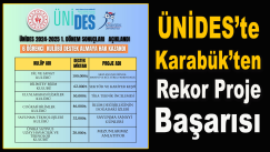 ÜNİDES’te Karabük’ten Rekor Proje Başarısı