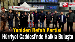 Yeniden Refah Partisi Hürriyet Caddesi’nde Halkla Buluştu