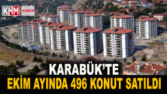 Karabük’te Ekim ayında 496 konut satıldı