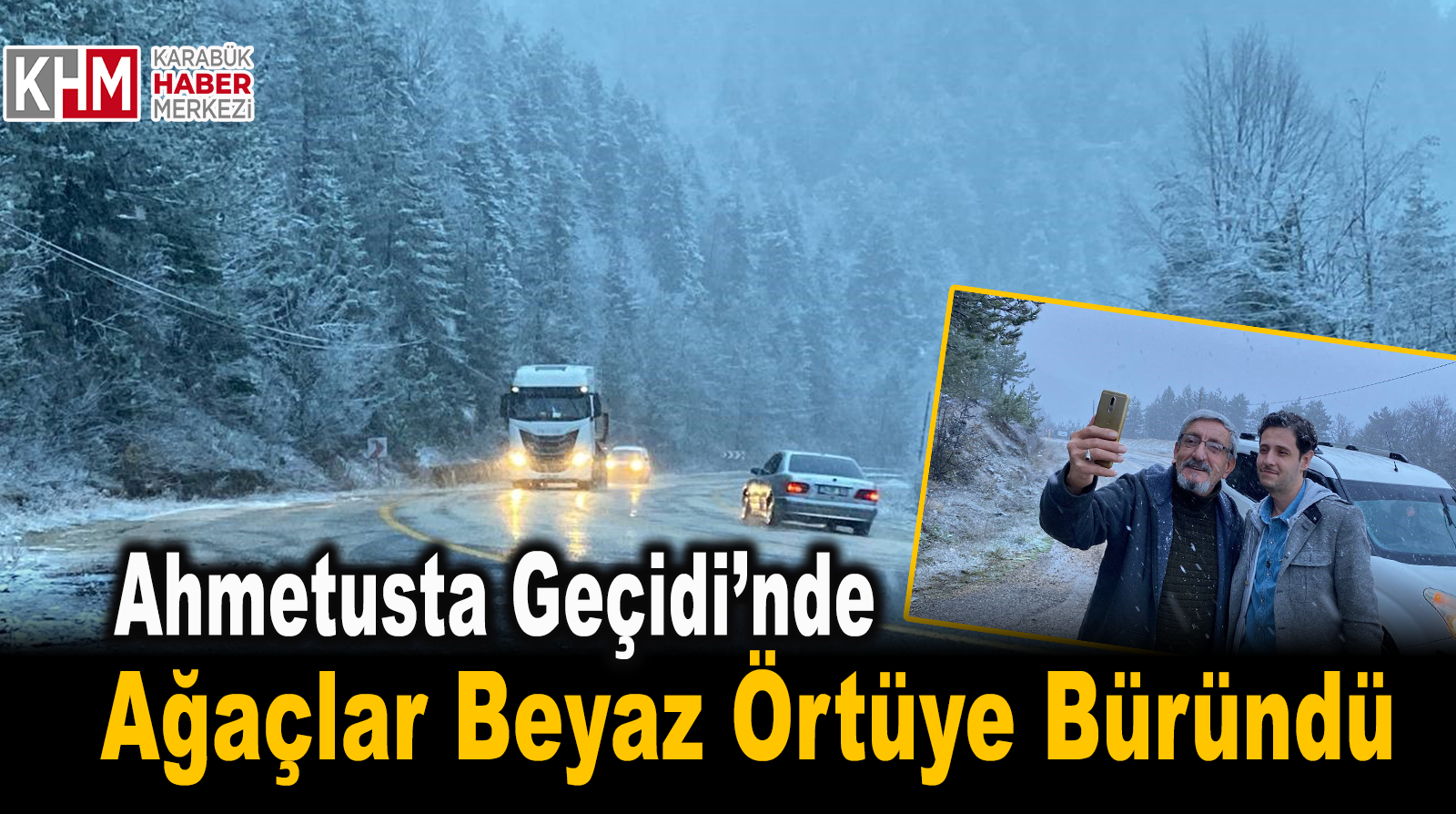 Karabük’te Kar Yağışı Etkili Oluyor