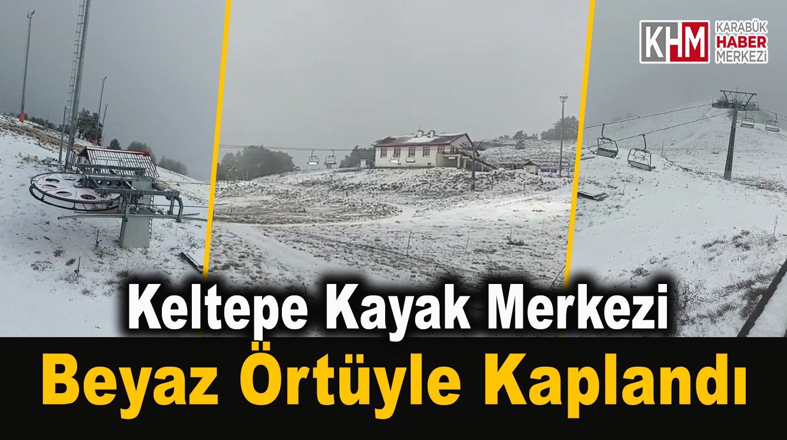 Keltepe Kayak Merkezi beyaz örtüyle kaplandı