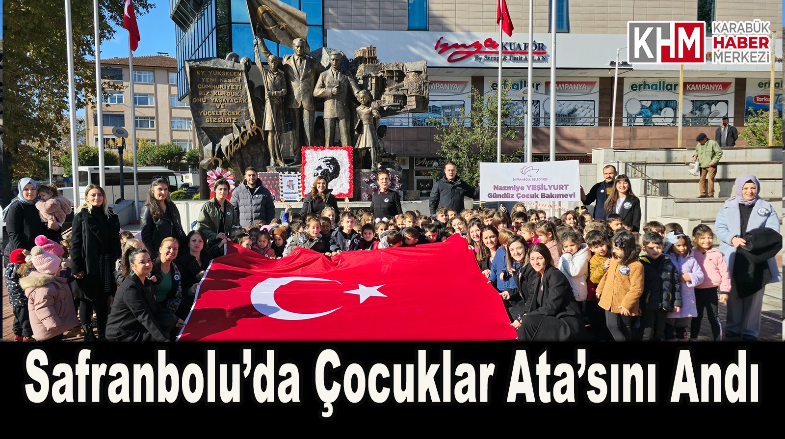 Safranbolu’da Çocuklar Ata’sını Andı